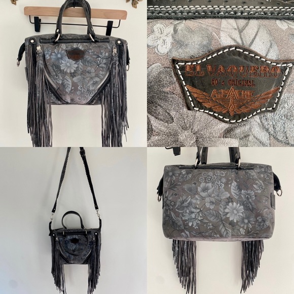 El Vaquero Italy Free People Leather Tassel Bag - Picture 3 of 4